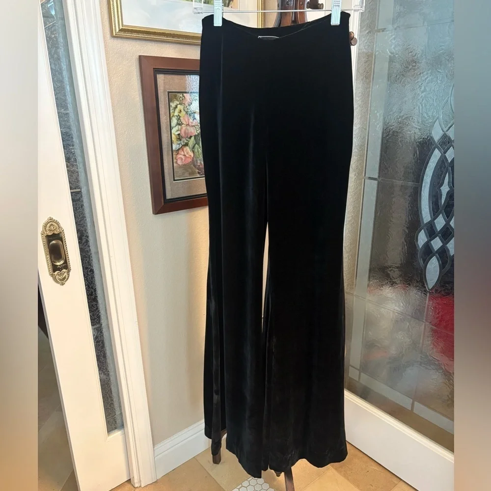 GUC Halpern- Flare Cut Velvet Pants. Size US 4 - Picture 3 of 11